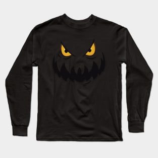 Halloween Pumpkin Face Long Sleeve T-Shirt